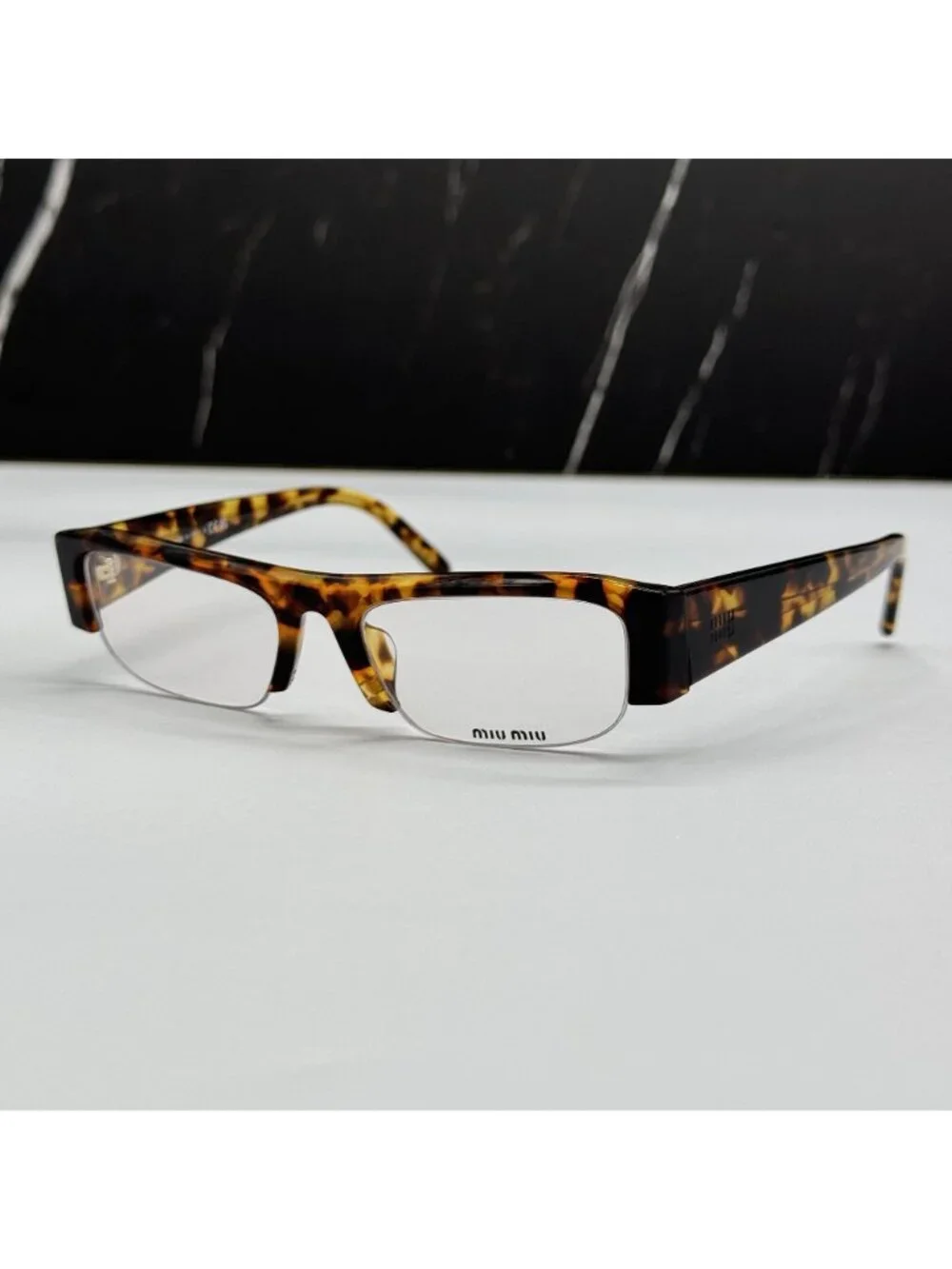 NEW MIU MIU MUB07S 14L08N EYEGLASSES HAVANA WOMEN MU B07S, SMU B07